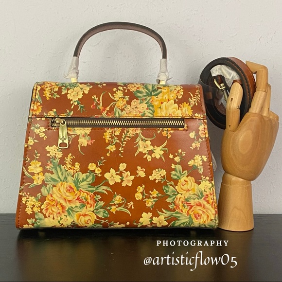 NEW! Vintage Botanical Collection Chauny Satchel - Picture 4 of 9